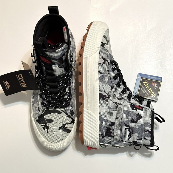 Vans Other - Vans Shoes Mens Size 9.5 Sk8-Hi Gore-Tex Ultracush MTE-3 Artic Camo Boots 507698